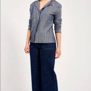 Loud Blue Chambray Lila top